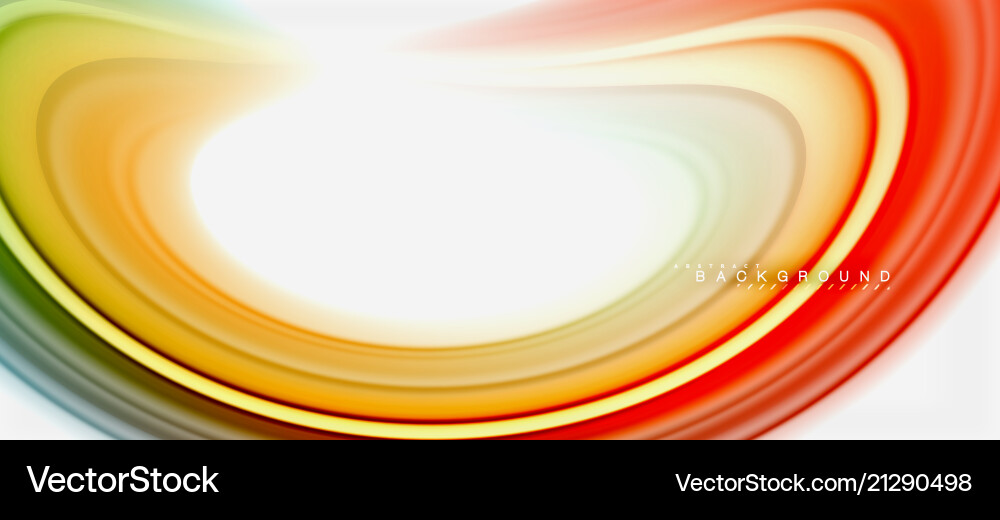 Rainbow fluid colors abstract background twisted Vector Image