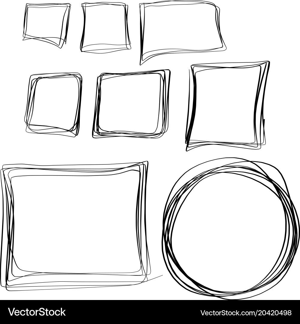 Rectangular highlight frame markers vector image