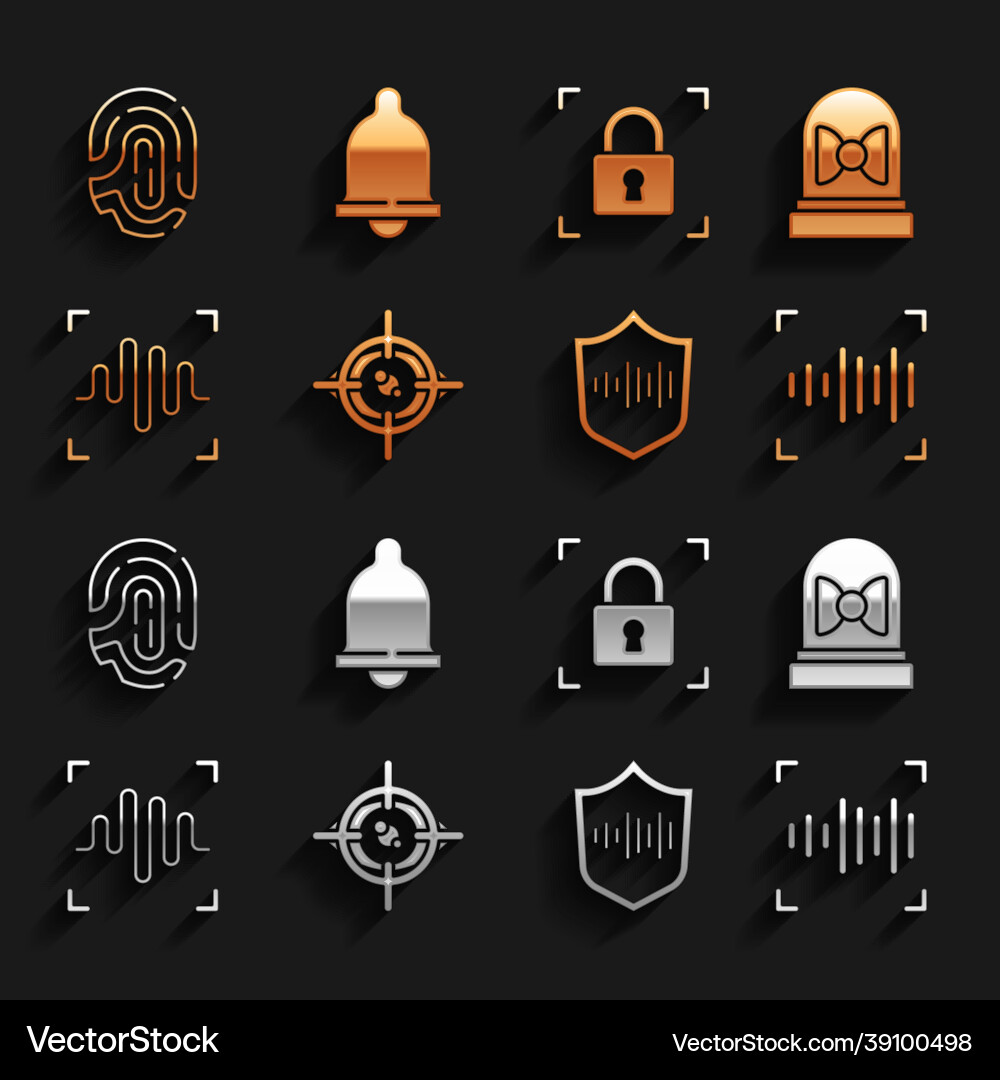 Set eye scan motion sensor voice recognition Set eye scan motion sensor voice recognition vector image