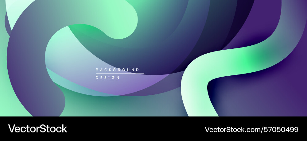 Abstract fluid shapes overlap creating dynamic Abstract fluid shapes overlap creating dynamic Vector Image