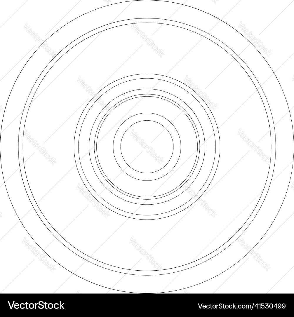 Abstract random circles geometric circular element Vector Image