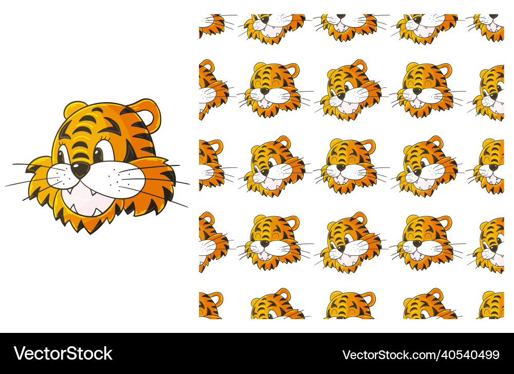 Cute set of element and seamless pattern ideal Cute set of element and seamless pattern ideal Vector Image