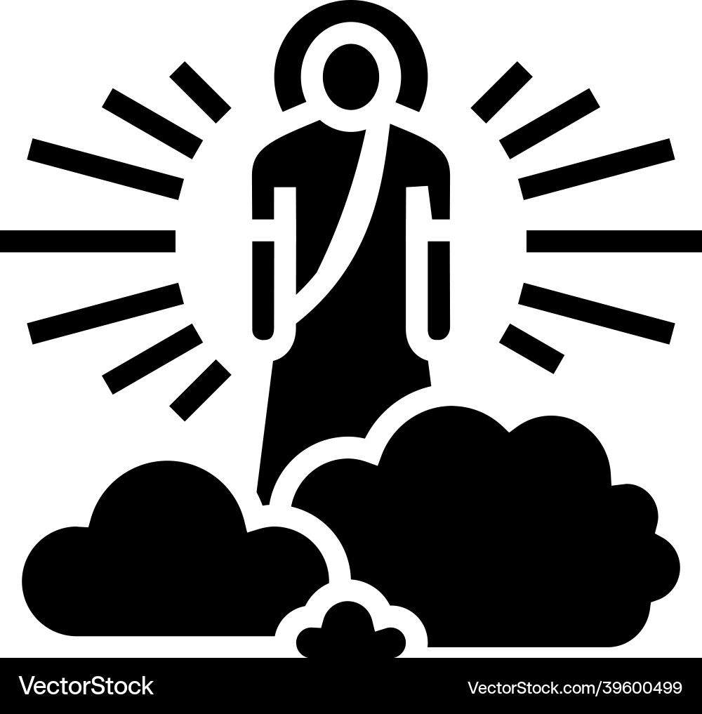 Gott christianity glyph icon Gott christianity glyph icon vektorbild