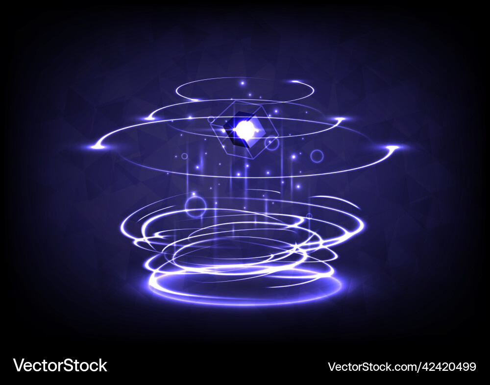Gui and ui virtual reality ray stage for showing Gui and ui virtual reality ray stage for showing vector image