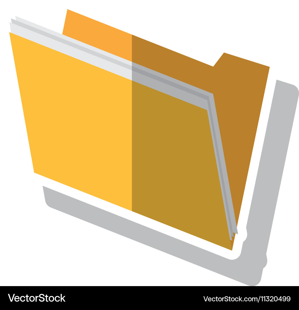 Isolated file document design Vector Image