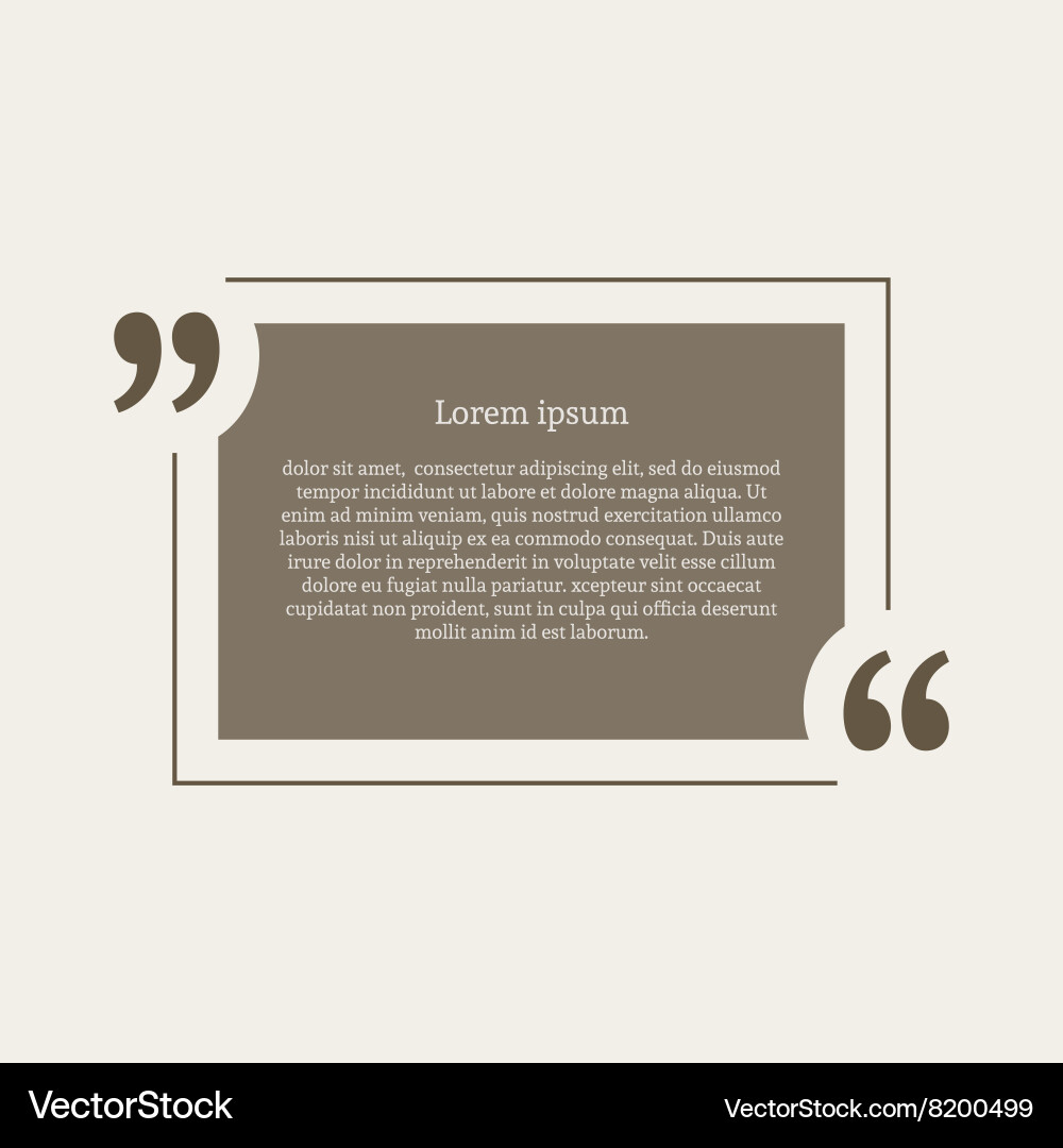 Quotation mark speech bubble Vector Image