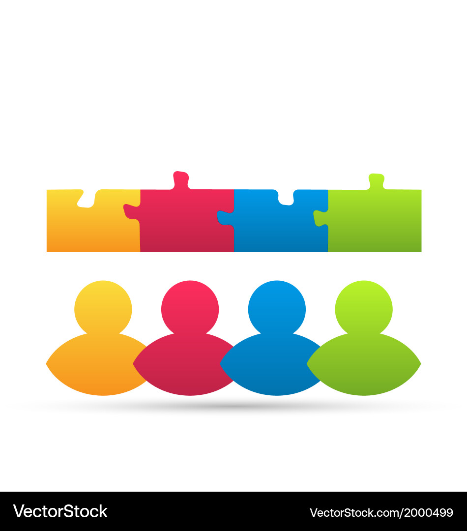 Teamwork & Problem Solving vector image
