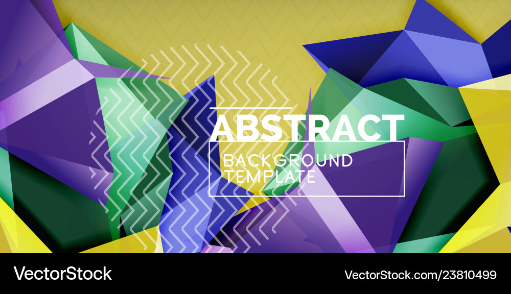 Triangular 3d geometric shapes background Triangular 3d geometric shapes background Vector Image
