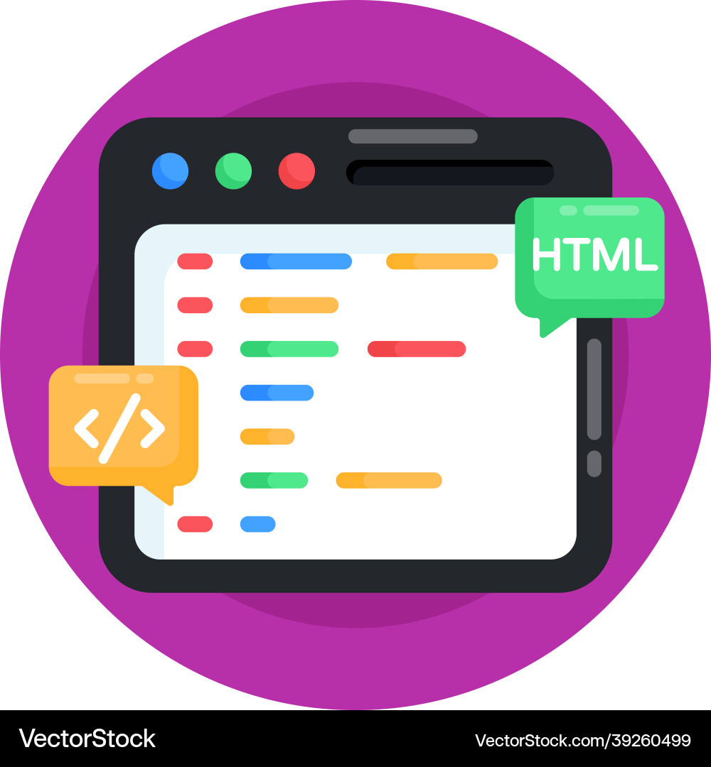 Web development vector image