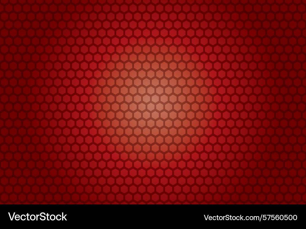 A repeating pattern of red hexagons creates vector image