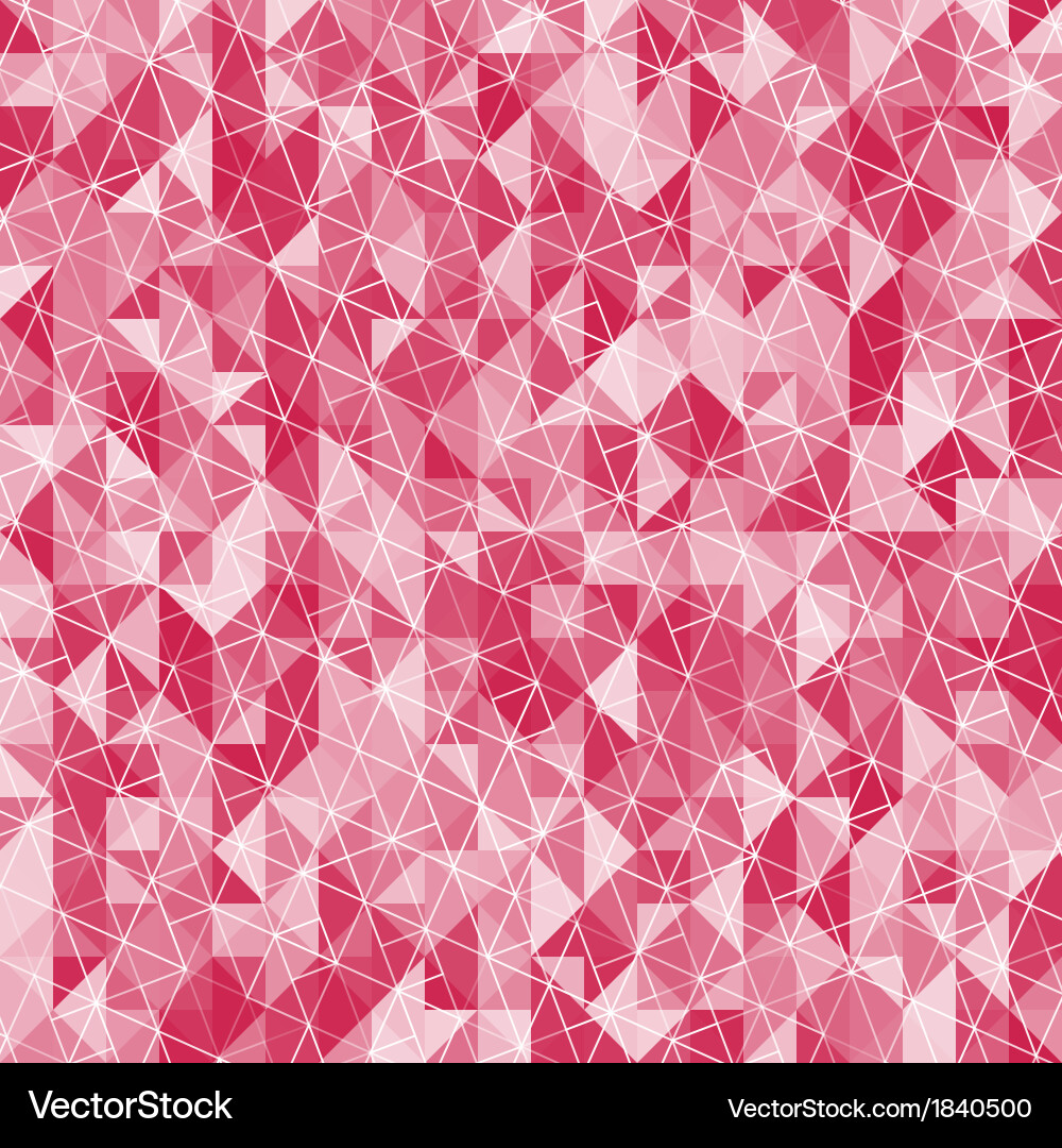 Abstract crystal red triangle background vector image