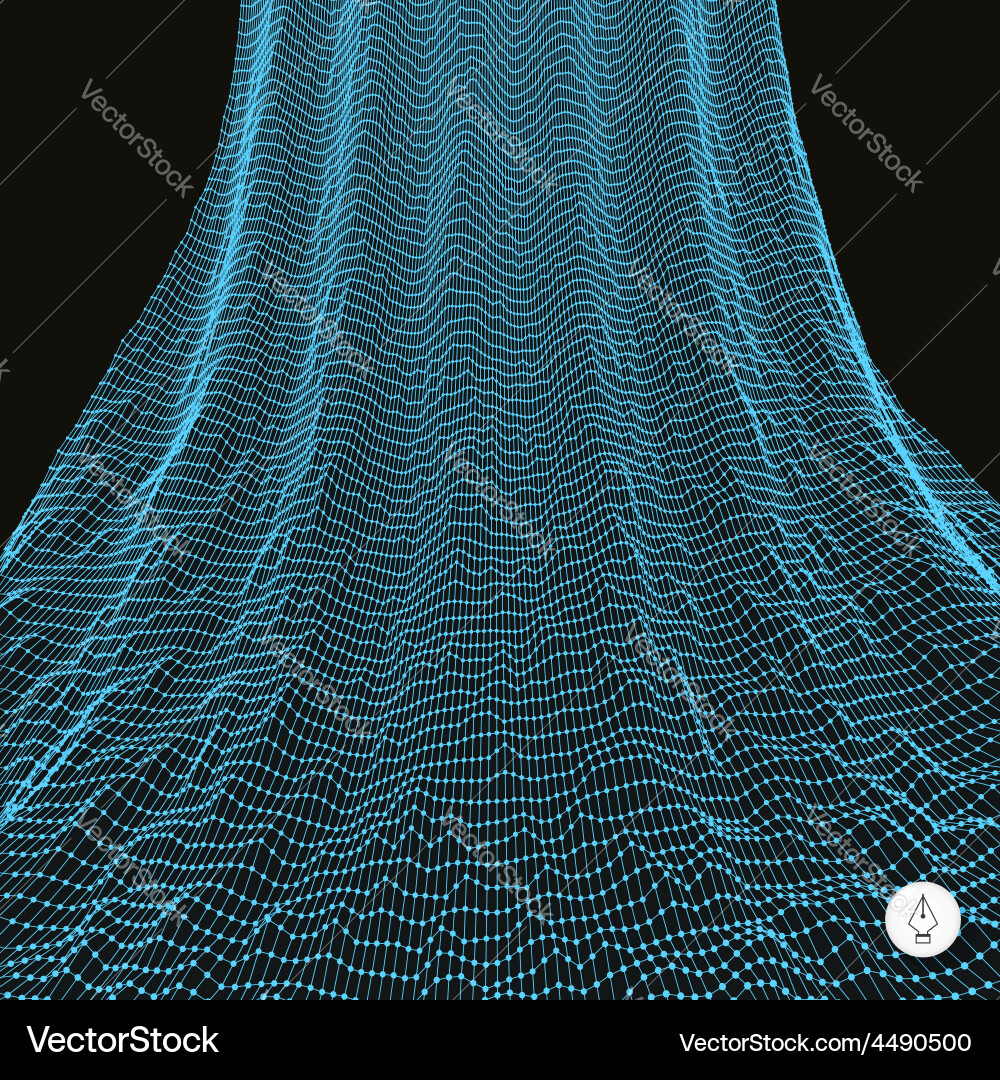 Abstract Network Technology Background vector image