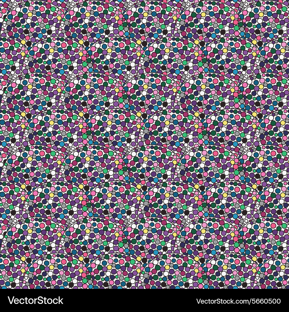 Abstract seamless pattern with circles polka dot vector image