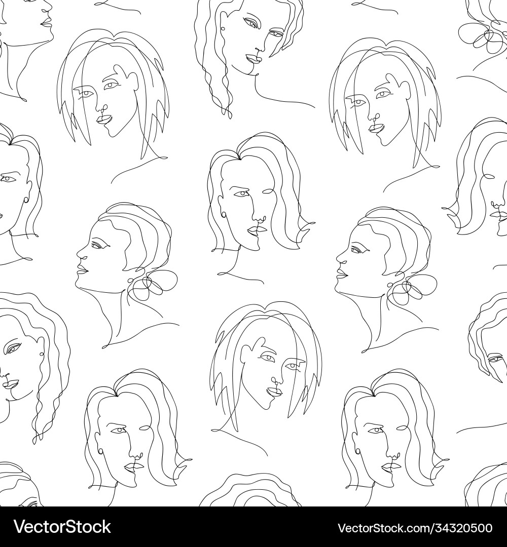 Abstract trendy seamless pattern with one line Abstract trendy seamless pattern with one line vector image