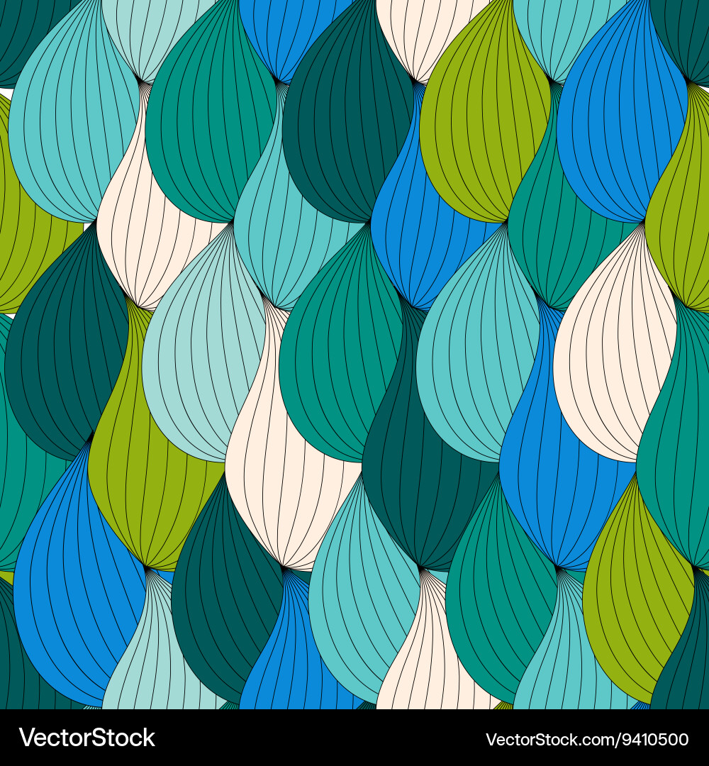 Abstract wave seamless pattern background Vector Image