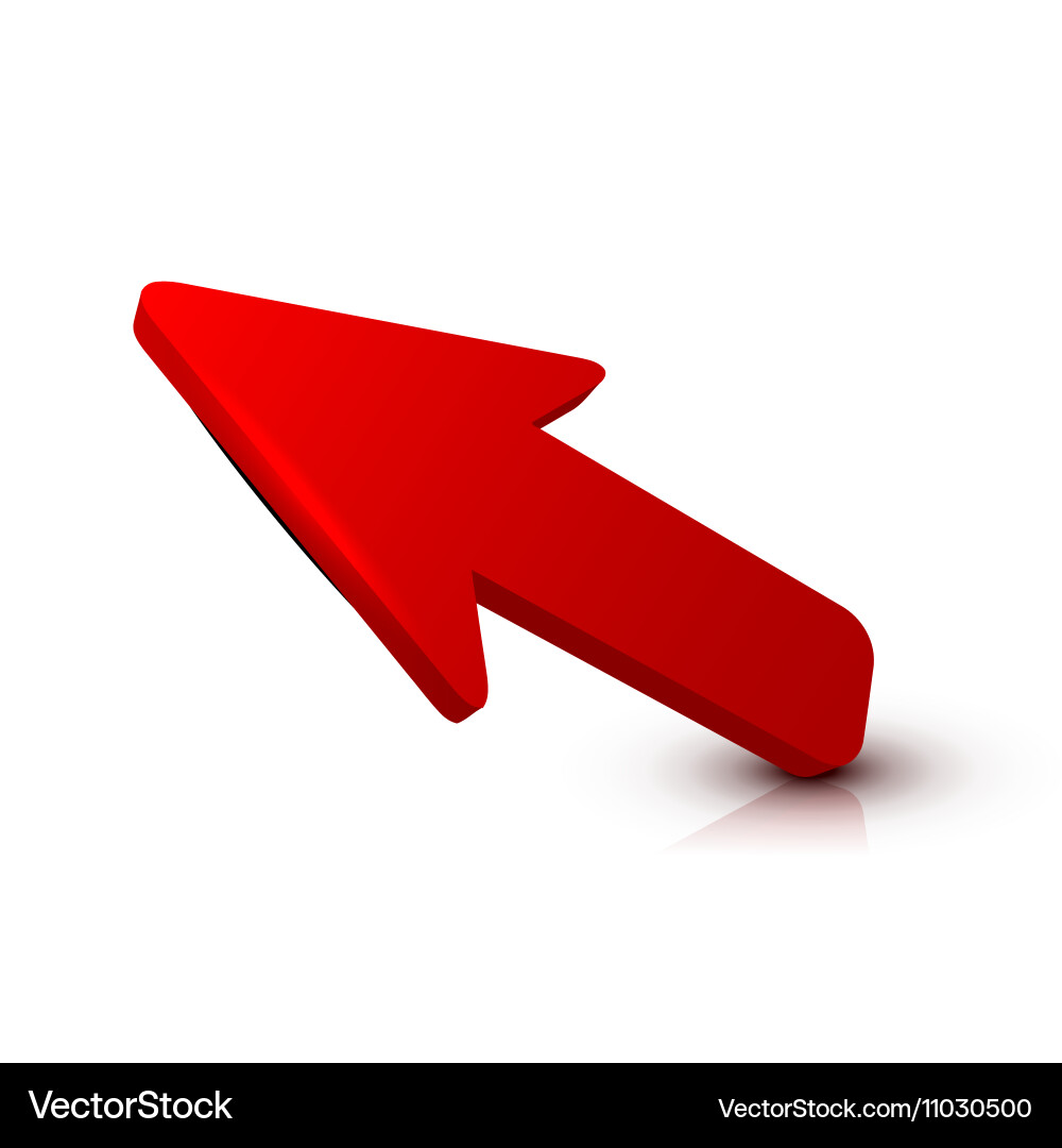 Arrow 3d (11030500) – Royalty-Free Vector | VectorStock, image size:1000x1080