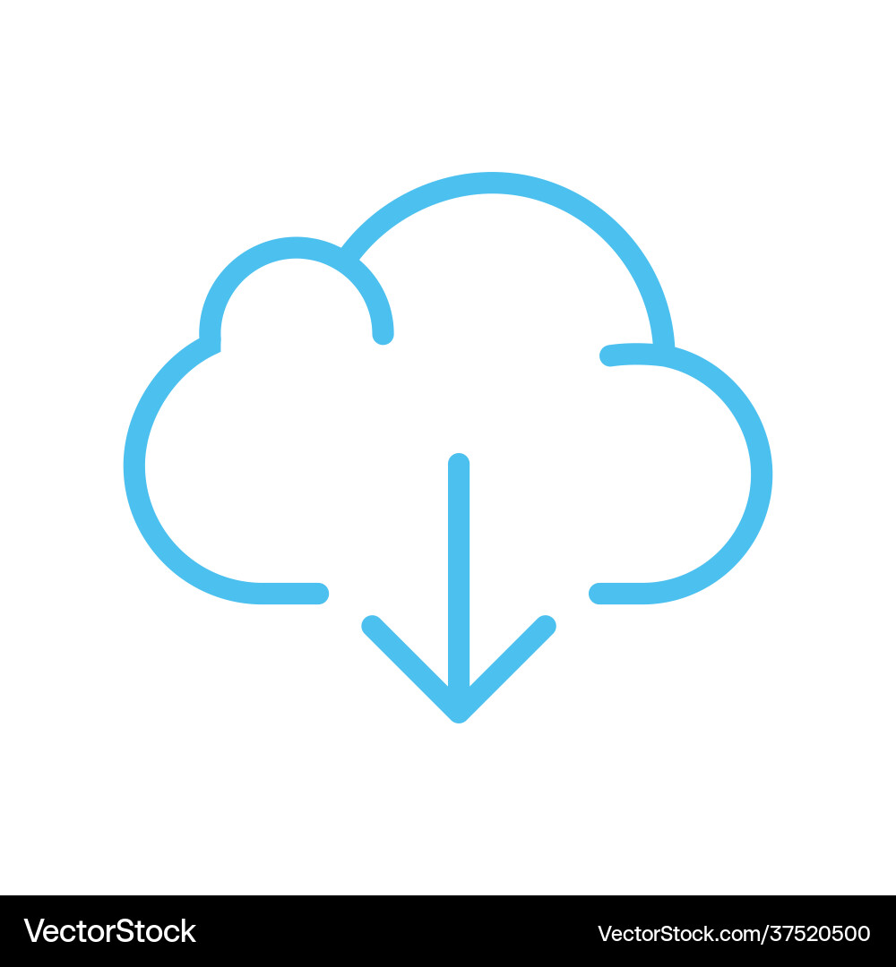 Cloud computing icon design Vector Image
