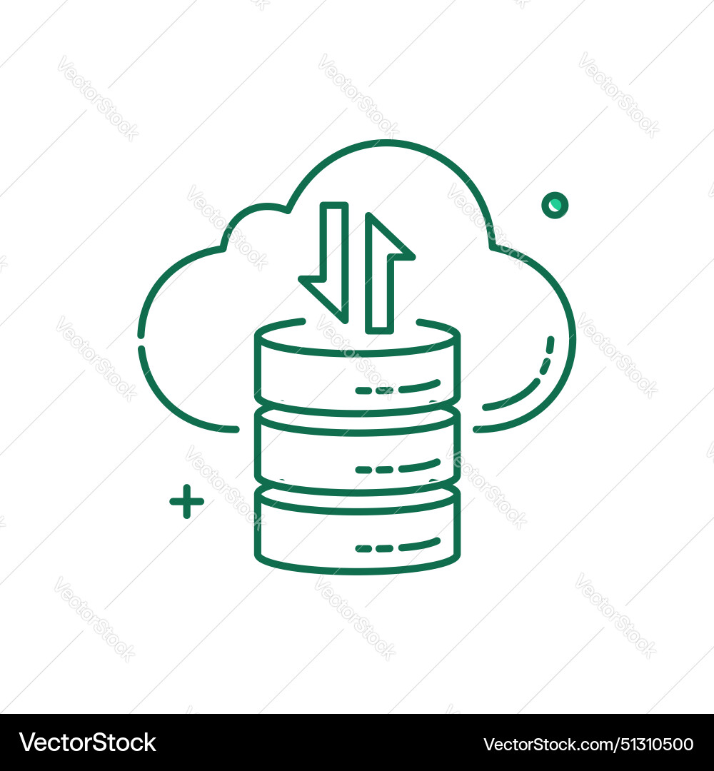 Data science analysis mining icon vector image