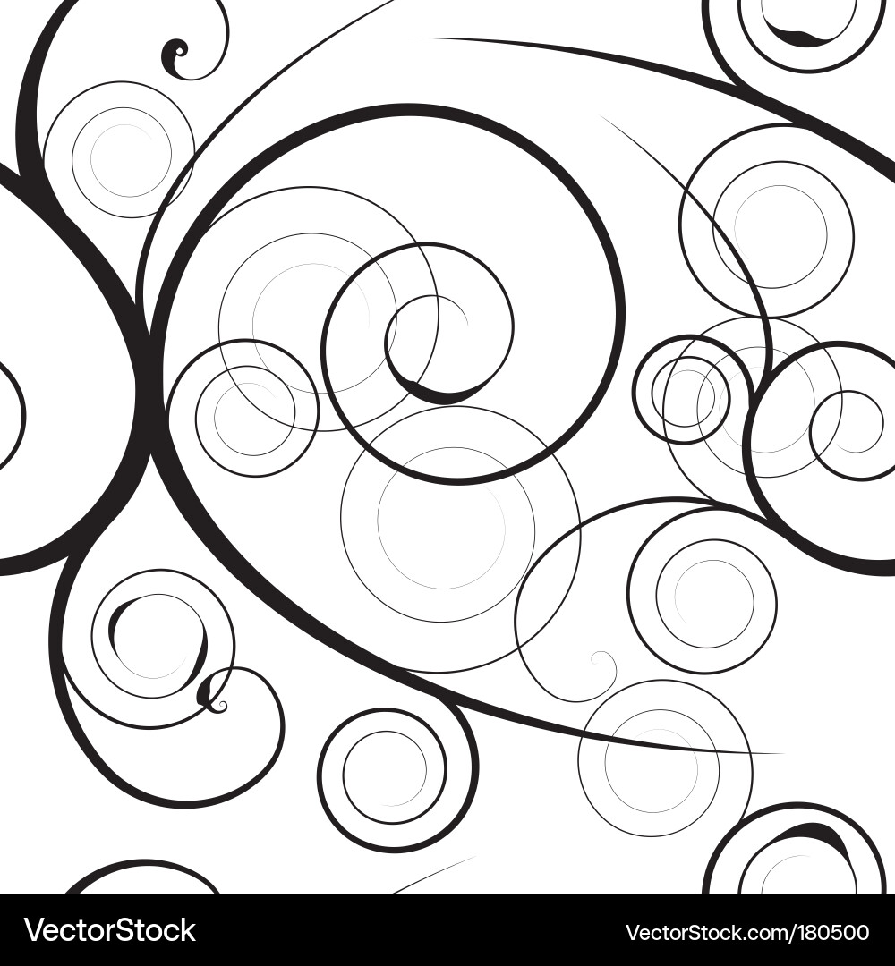 Elegant Swirl Pattern vector image