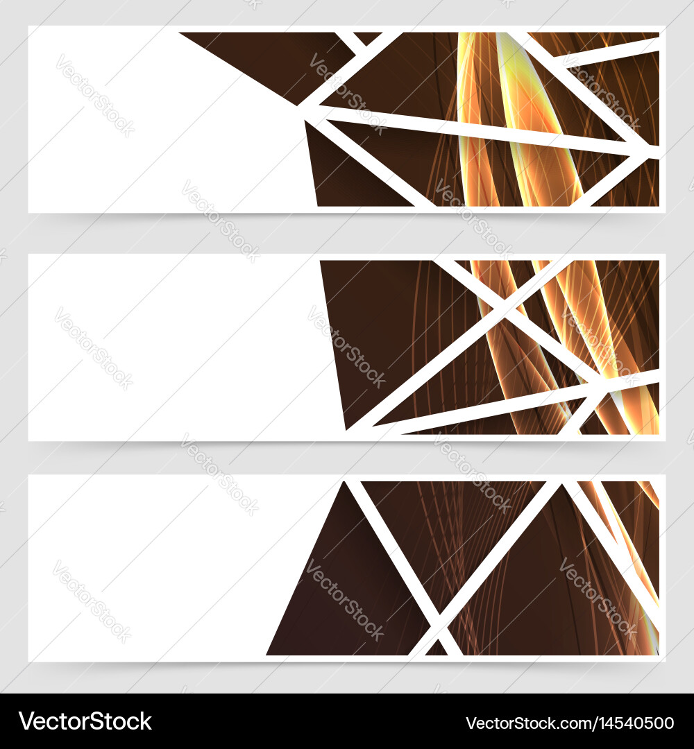 Framed modern swoosh pattern header Vector Image