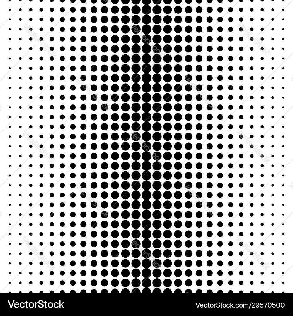 Halftone Circle Transition Pattern vector image
