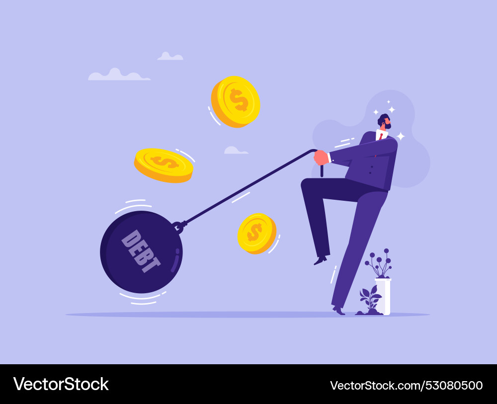 Money management concept Royalty Free Vector Image