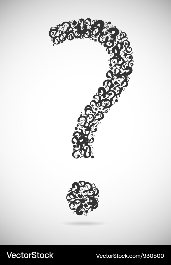 Multiple Question Marks vector image