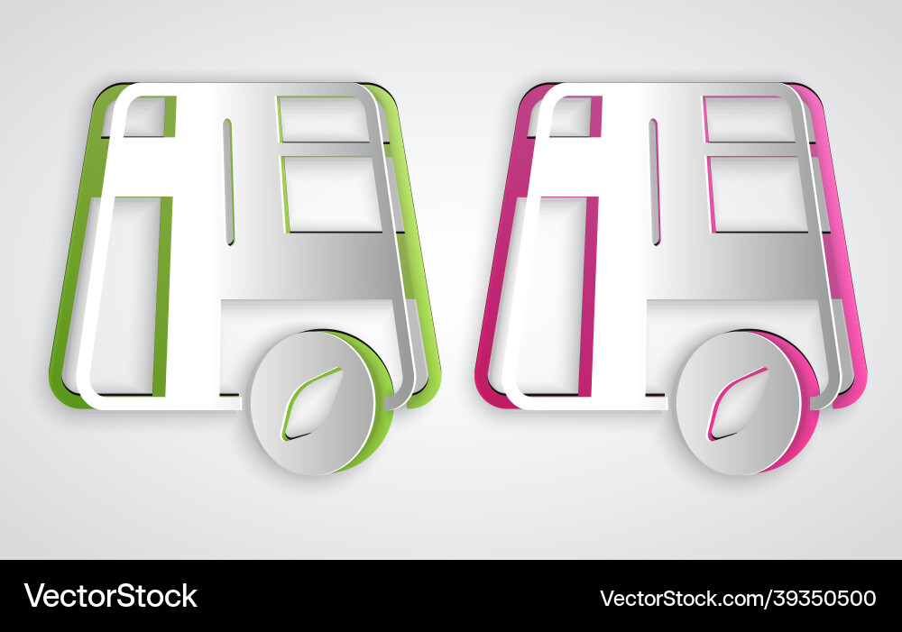 Paper cut map pointer with taxi car icon isolated Paper cut map pointer with taxi car icon isolated vector image