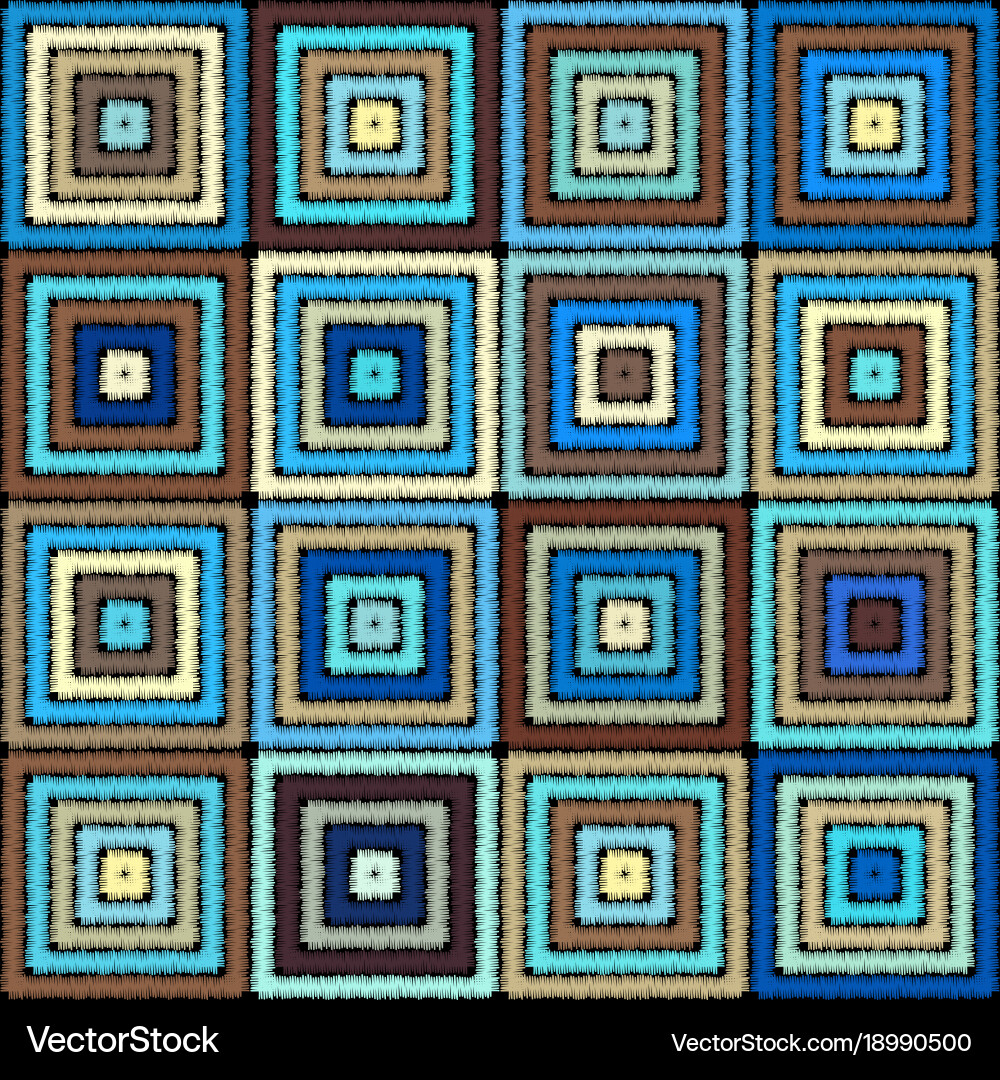 Seamless background in the bohemian style Vector Image