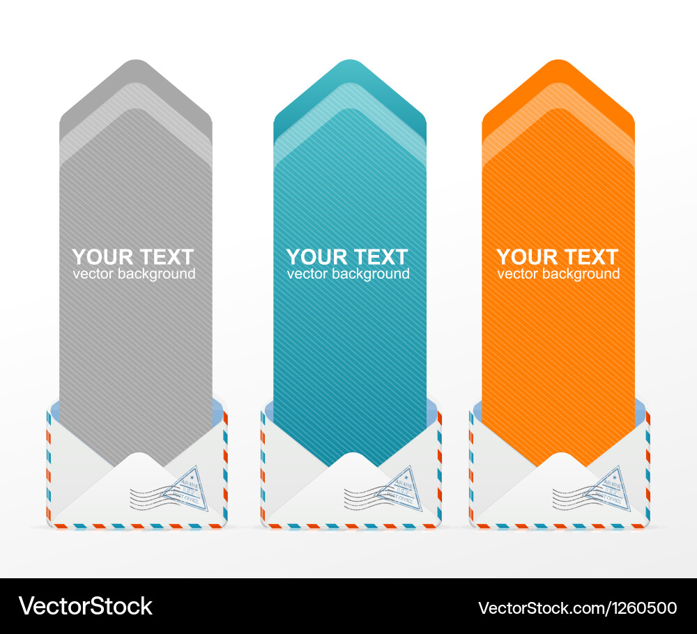 Text Box with Arrows vector image
