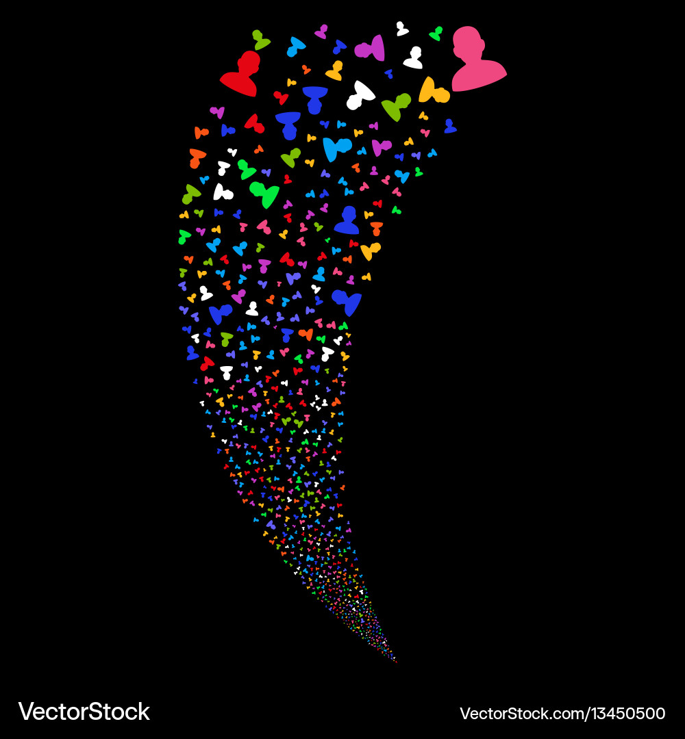 User random stream User random stream vector image