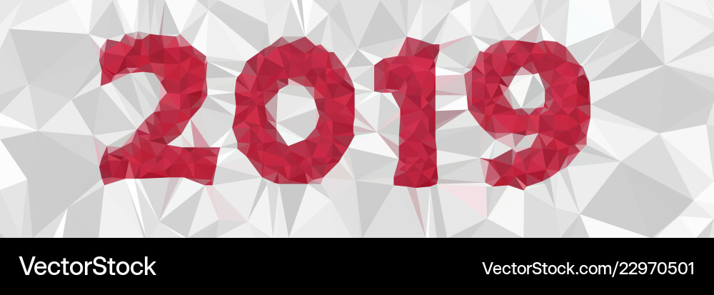 2019 dreieckiges low poly mosaic abstraktes Muster 2019 dreieckiges low poly mosaic abstraktes Muster vektorbild