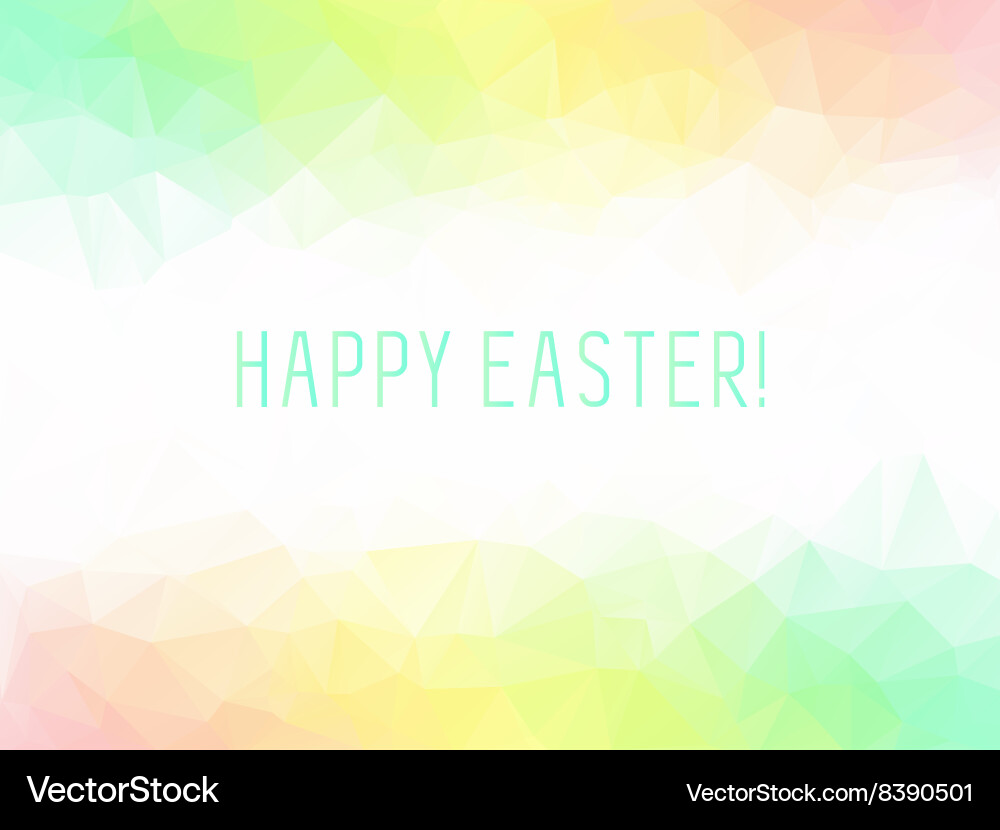 Abstract Pastel Spring Polygon Background vector image