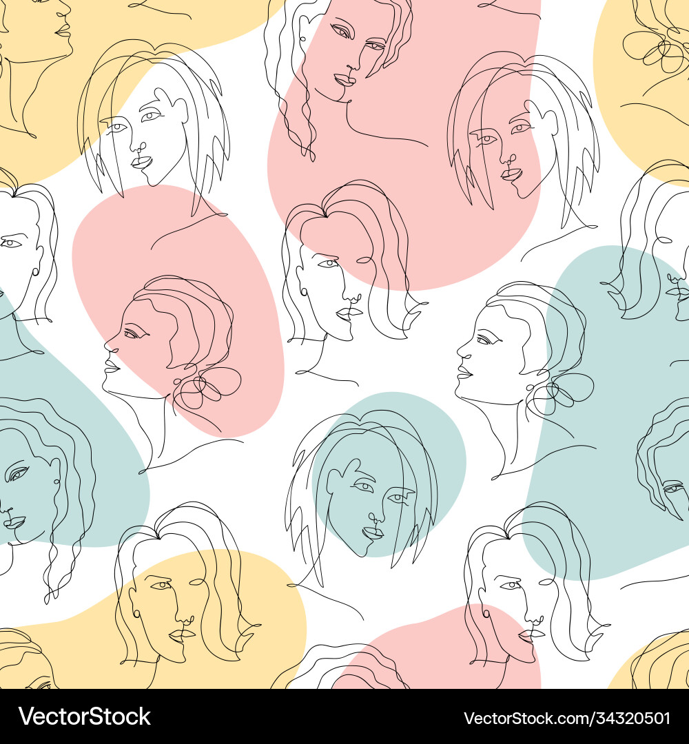 Abstract trendy seamless pattern with one line Abstract trendy seamless pattern with one line vector image