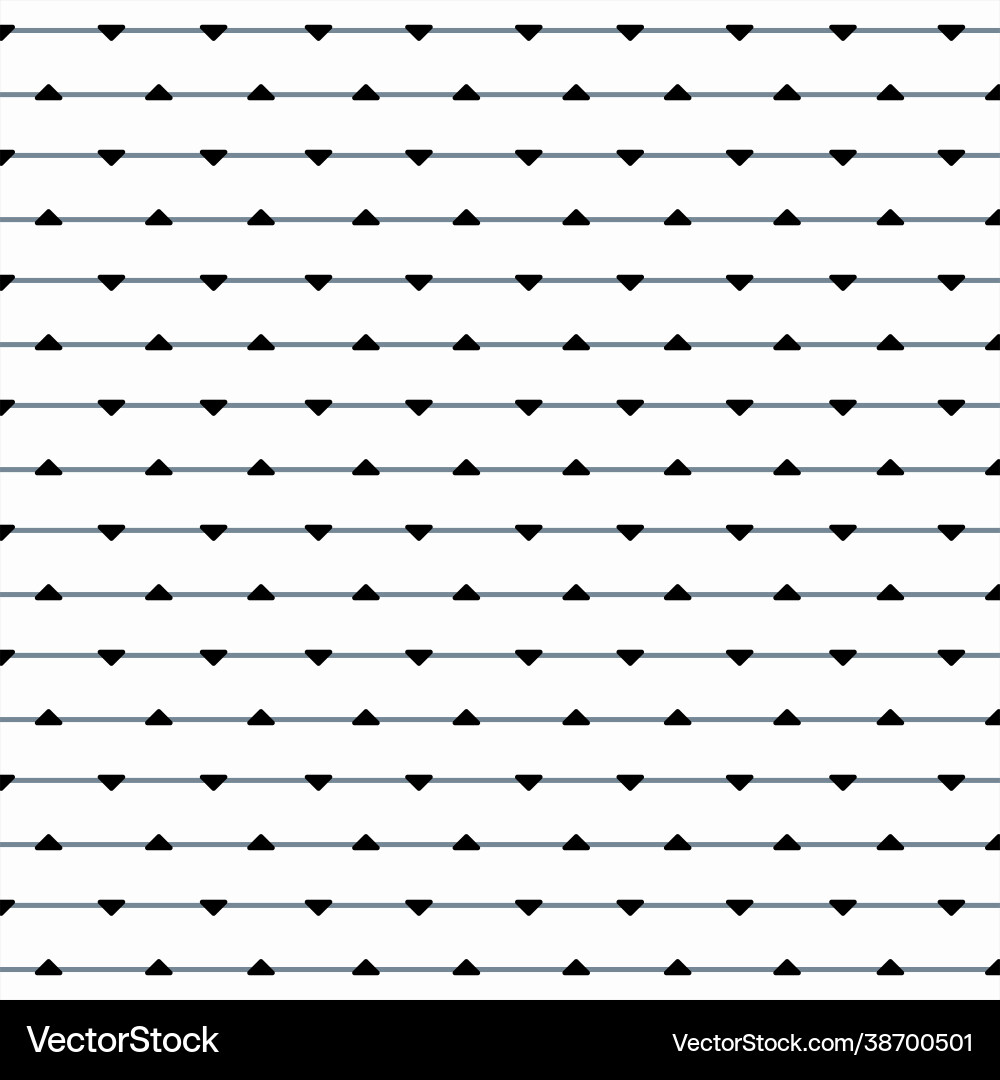 Black and white minimal triangle pattern design vector image