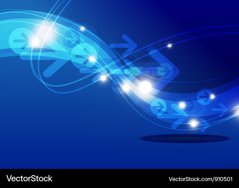 Dynamic Arrow Stream Vector Image