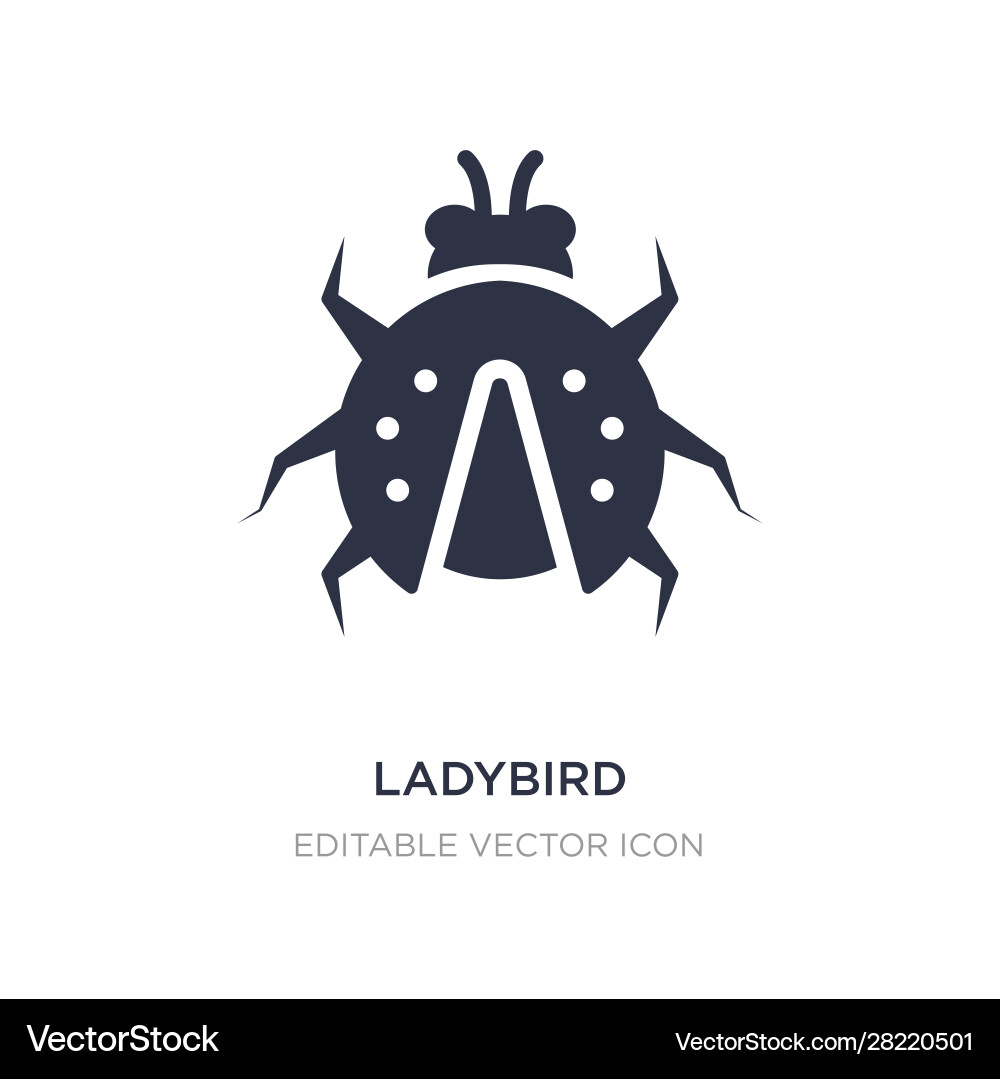 Ladybird icon on white background simple element Ladybird icon on white background simple element vector image