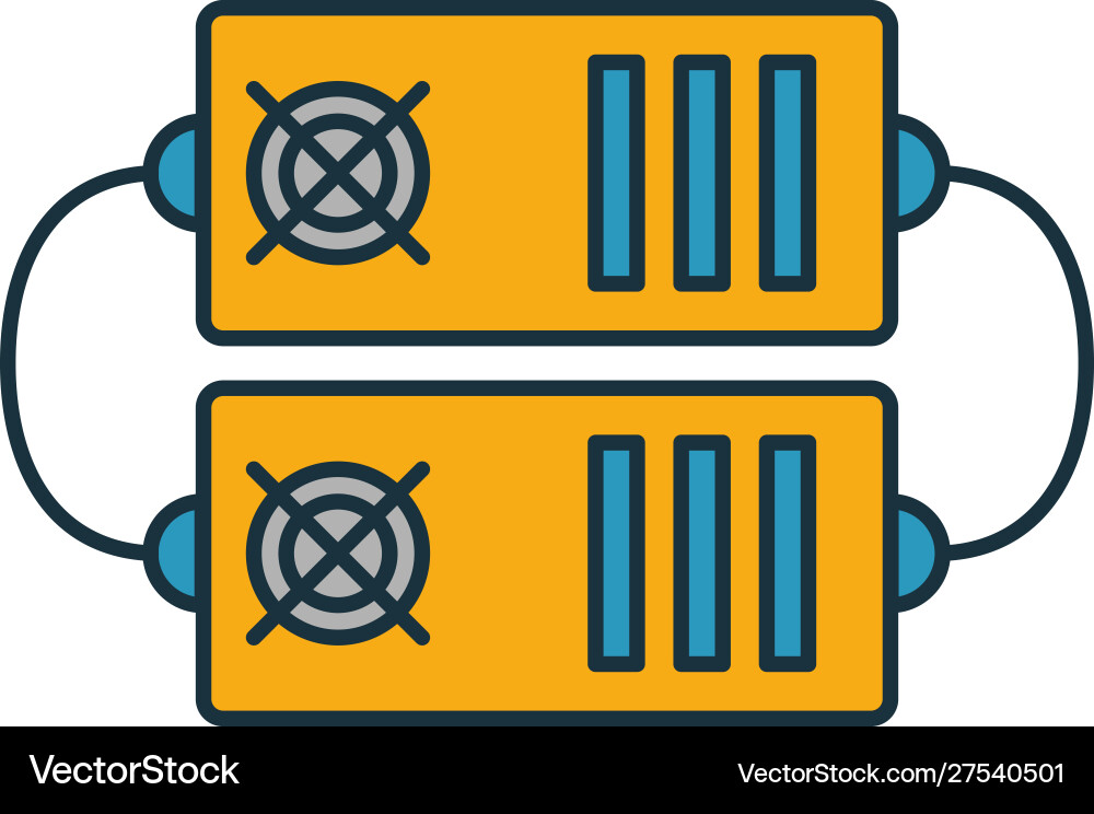 Mining hardware icon set four elements Mining hardware icon set four elements vector image