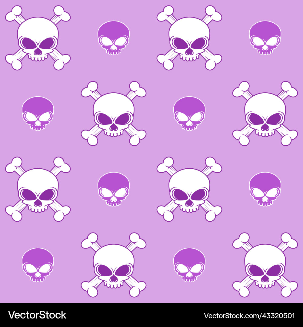 Pattern design with skull Pattern design with skull vector image