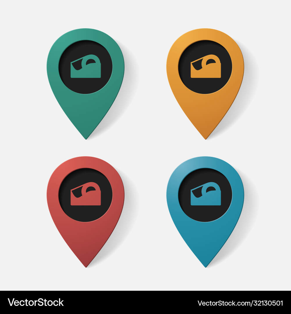 Realistic color pointer scotch tape Realistic color pointer scotch tape Vector Image