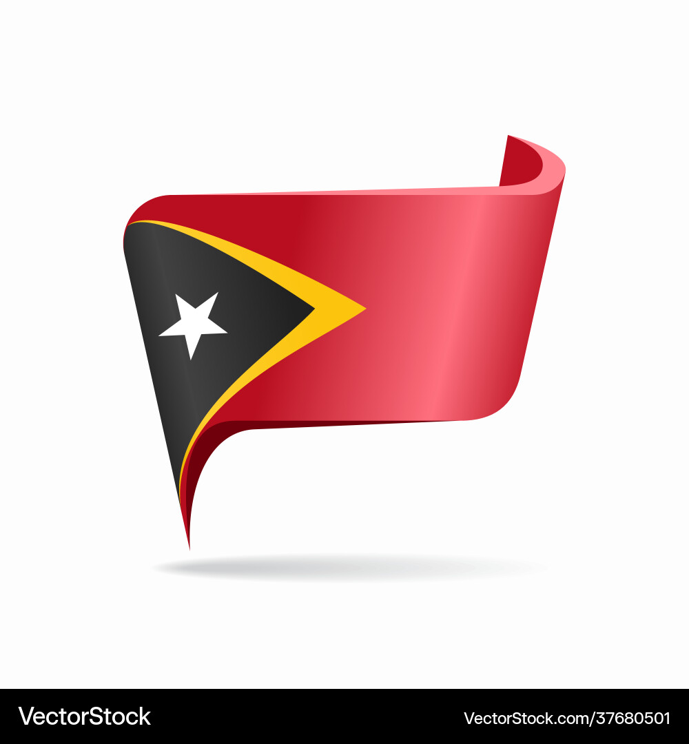 Timor-leste flag map pointer layout Timor-leste flag map pointer layout vector image