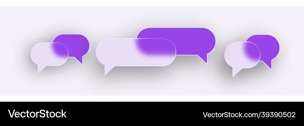 A set of dialog boxes A set of dialog boxes Vector Image
