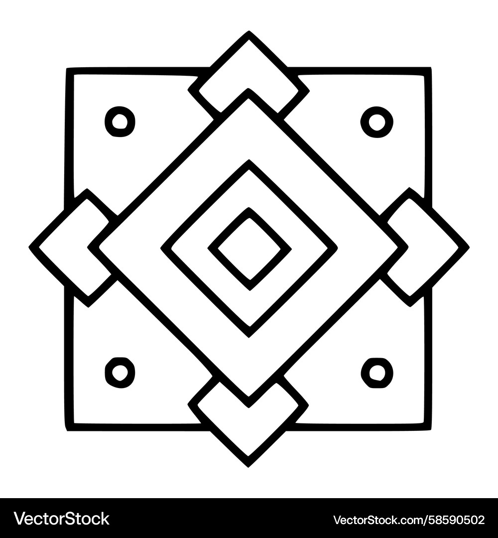 A stylish featuring unique geometric pattern Vector Image