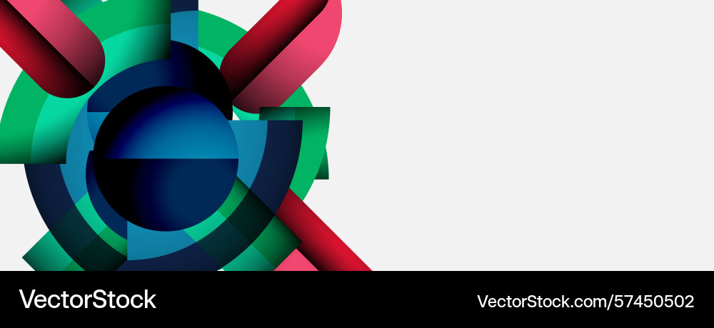 Abstract geometric shapes overlap creating Abstract geometric shapes overlap creating vector image