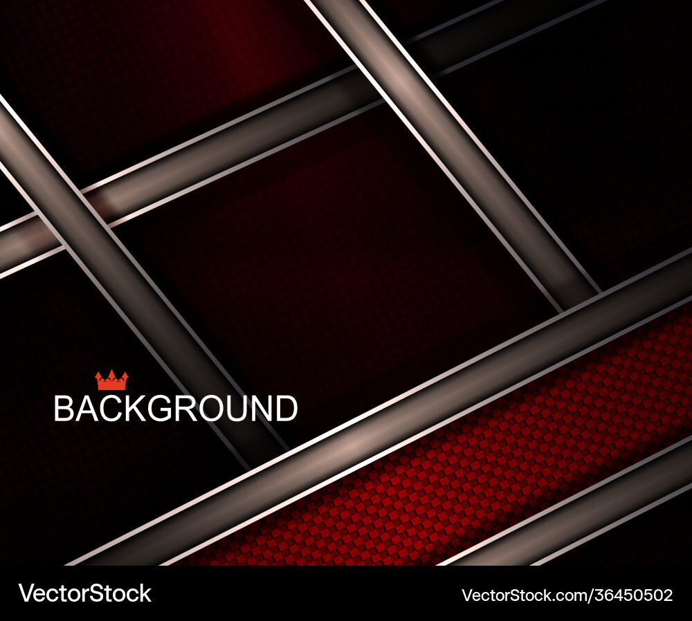 Abstract textured dark design in red slanting Vector Image