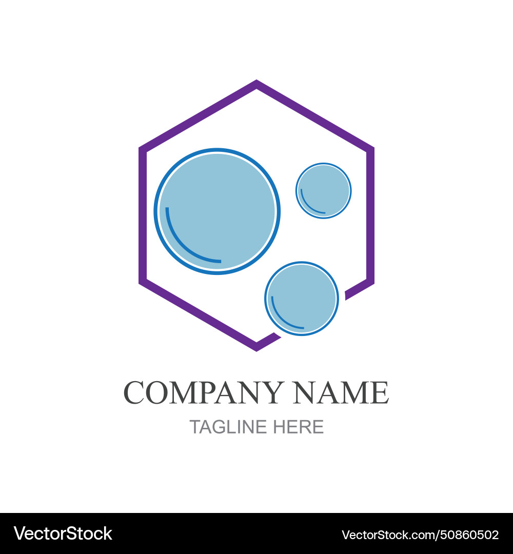 Bubbles icon element design template web Bubbles icon element design template web Vector Image