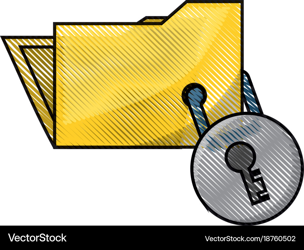 Document folder design concept vector image