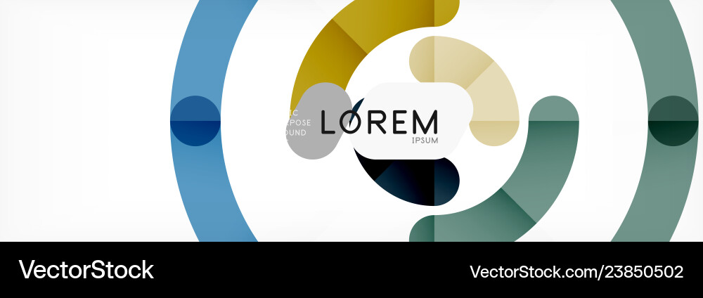 Linear design circle background Linear design circle background vector image