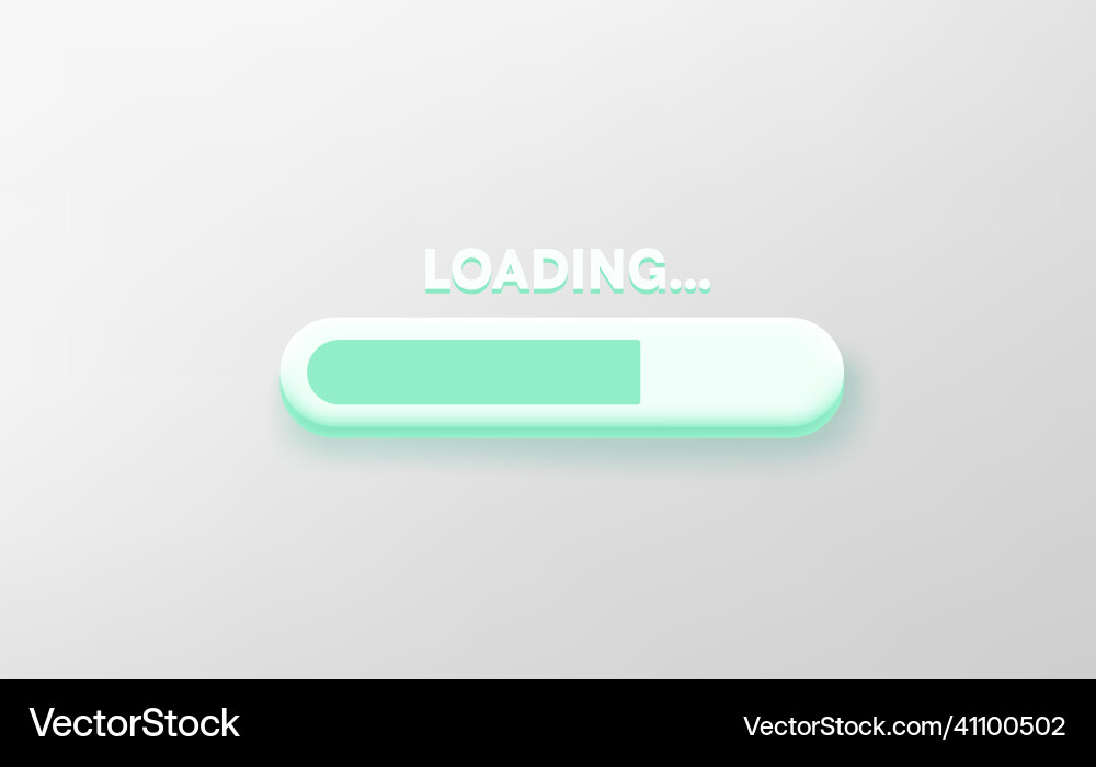 Loading data on site 3d Vector Image