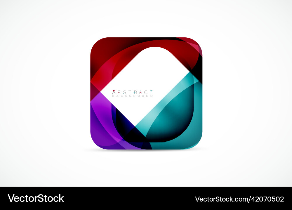 Minimal background abstract square shape vector image